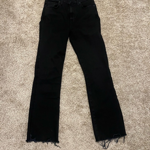 7 for all mankind high‎ waist slim kick black 25 $153 - Picture 8 of 14